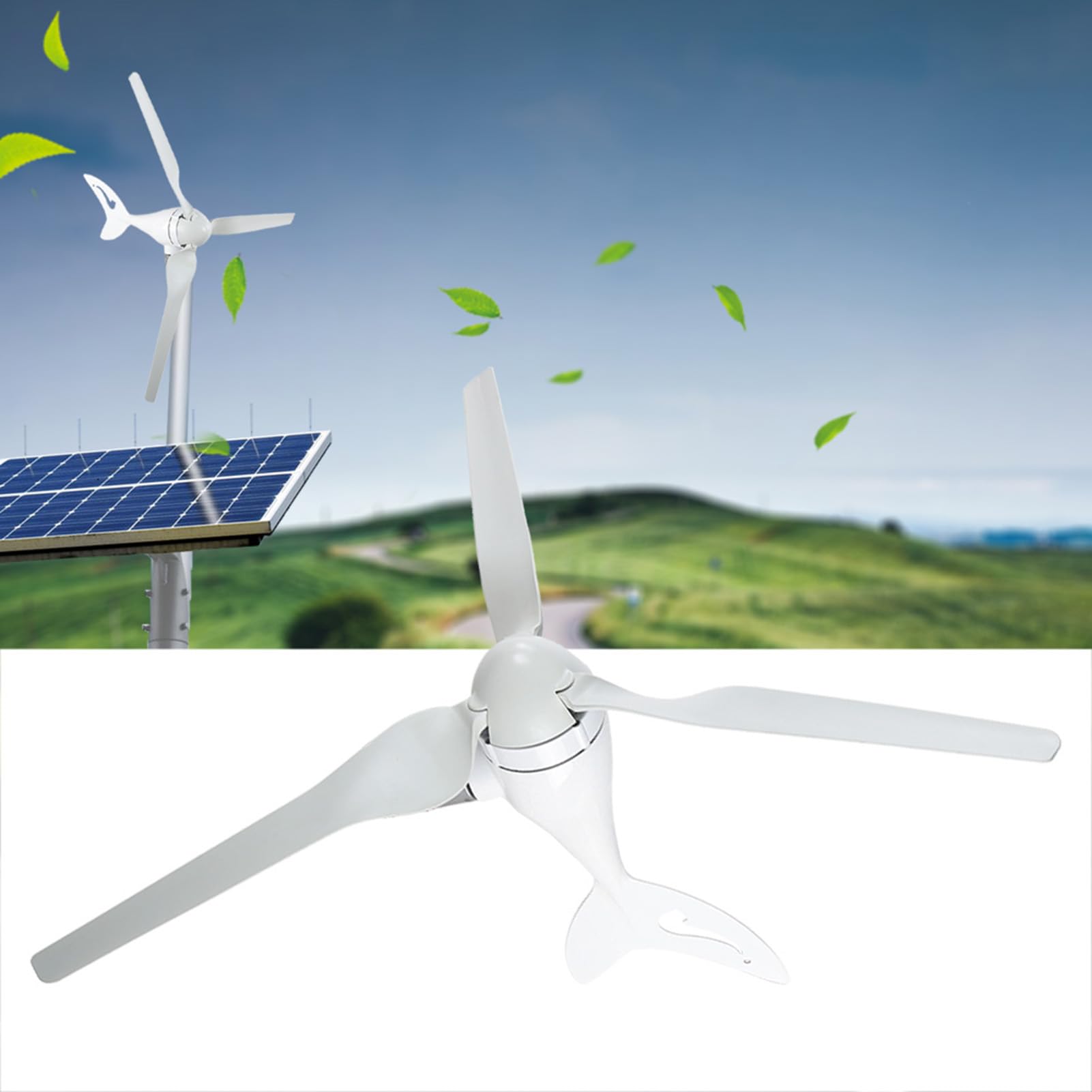 Amazon.co.jp: 風力発電機、3ブレード2m / Sの200W DC12V風速、設置と